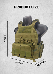 Nouveaux produits explosifs Porte-plaque de gilet tactique multifonction à dégagement rapide avec poches à plaques dures et chargeur - Product Image 4