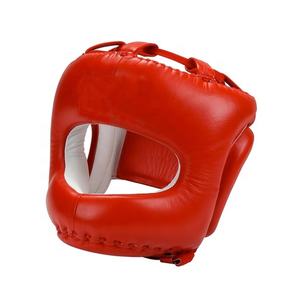 Protector de cabeza de cuero de calidad profesional para Muay Thai y Kick Boxing Equipo de protección para entrenamiento - Product Image 4