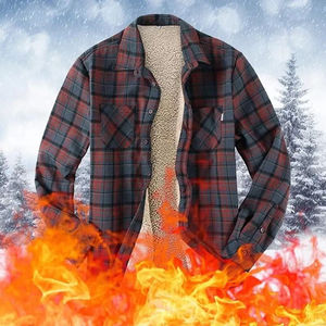 Chaqueta de Hombre de Forro Polar Reversible, Impermeable y Transpirable, Estilo Vintage 2025, Chaqueta de Manga Larga, Talla XL, Liso Teñido - Product Image 6