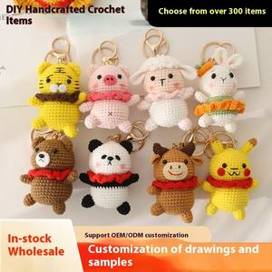 Wholesale & Customizable Handmade Crocheted Cartoon Animal Keychains - <b>Cute</b> Bag Charms & Gift Ideas for Kids & Adults - Product Image 2