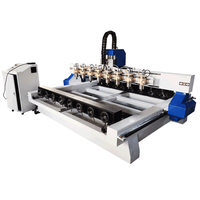 Machine à bois multifonctionnelle à 8 têtes, machines de menuiserie, toupie rotative à bois, routeur CNC 3D à 4 axes