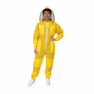 Beekeeper <b>Suit</b> 3 Layer Ventilated Yellow For Beekeeping With Sting Proof Veil Custom Design Men's <b>Bee</b> <b>Suit</b> With Custom Logo - Product Image 1