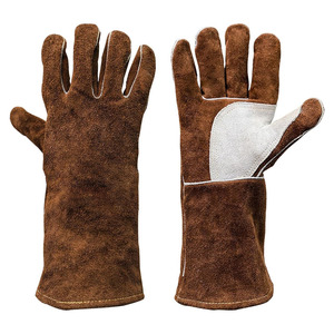 Gants de sécurité en cuir industriels haute performance pour la soudure, ignifuges pour la lutte contre l'incendie, barbecue, excellente protection des mains - Product Image 1