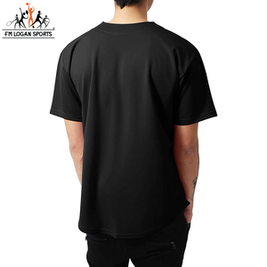 Jersey de béisbol con botones para hombre, Jersey de béisbol con botones, estilo Hipster, Hip Hop, FM LOGAN SPORTS, novedad - Product Image 2
