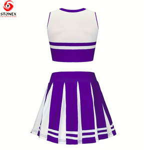 Uniformes de Animadora Únicos de Alta Calidad, Tallas Grandes, Precio de Fábrica, Impresión Digital, Colores y Tallas Personalizadas, 100% - Product Image 6