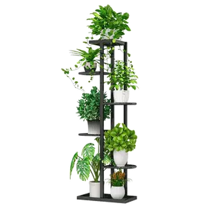 Metal <b>Plant</b> <b>Stand</b> Indoor Outdoor Flower <b>Pot</b> Holder Elevated Sturdy Stylish Decorative Home Garden Accessory - Product Image 6