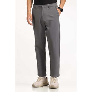 กางเกงชิโน่ทรงปกติ ผ้าฝ้ายอ๊อกซ์ฟอร์ด 100% สำหรับผู้ชาย ตกแต่งด้วยกระดุมและซิป  โลโก้ปรับแต่งได้ สไตล์สปอร์ต-MN-TRC-SS25-028 - Product Image 3