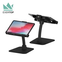 LST04B-E 7.9-11" Dudukan Tablet Desktop Fleksibel dengan Pengunci, Kios Tablet Android, Penyangga Tablet PC Universal yang Dapat Dikunci
