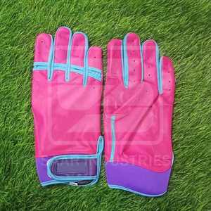 Gants de frappe de baseball de protection des mains confortables et durables Sports de plein air Gants de frappe de baseball en cuir de meilleure qualité - Product Image 1