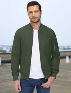 Automne mode veste nouveaux hommes coupe-vent Bomber veste hommes vêtements de plein air décontracté Streetwear haut - Product Image 5