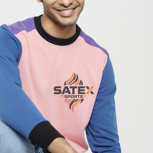 Service OEM Sweat-shirt unisexe d'hiver Dernier design Couleur unie Col rond Manches régulières Broderie en molleton Coton mélangé - Product Image 5