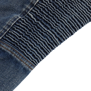 Veste en jean vintage pour homme OEM, veste ajustée tendance avec lavage délavé - Product Image 6