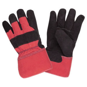 ถุงมือนิรภัยหนังวัวแยกชิ้นทำจากนีโอพรีนทนทานต่อการขัดถูถุงมือทำงานสำหรับป้องกันมือในอุตสาหกรรม - Product Image 4