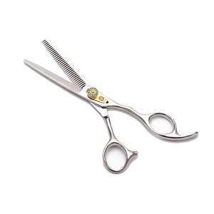 Precio con descuento Tijeras de adelgazamiento Corte superior Tijeras de peluquero Elegantes tijeras de salón de acero inoxidable japonés 440C - Product Image 3