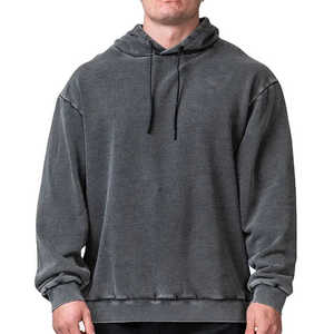 Vente en gros de sweats à capuche délavés à l'acide de haute qualité sweats à capuche personnalisés pour hommes 100% coton pull Vintage sweats à capuche surdimensionnés - Product Image 4