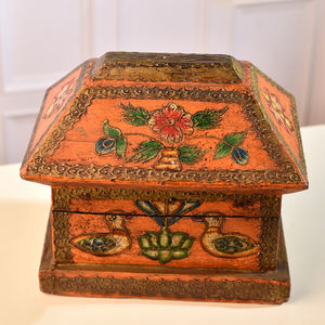 New Arrival Handmade <b>Floral</b> Design Jewelry <b>Storage</b> Box Multicolor Bird Wooden <b>Boxes</b> Home Decor Gift Item - Product Image 5