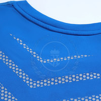 Camisetas de Compresión Tejidas para Hombre, Transpirables, de Secado Rápido, Ecológicas, de Spandex/Poliéster, Manga Larga, Cuello Redondo, para Fitness