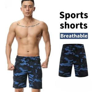 กางเกงขาสั้นออกกำลังกายตาข่ายแบบเป็นมิตรกับสิ่งแวดล้อม ขายส่ง บริการ OEM แบบเรียบๆ ไม่มีลาย รับสกรีนโลโก้ ระบายอากาศได้ดี สำหรับผู้ชาย - Product Image 4