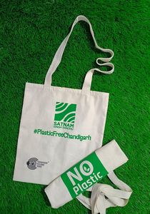 Sac en toile de coton souple de grande capacité réutilisable écologique de haute qualité personnalisé fourre-tout de plage avec logo imprimé de différentes tailles - Product Image 6