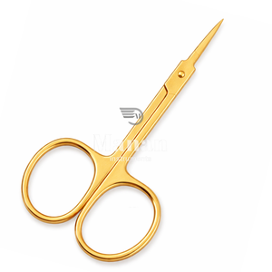 Tijeras para Cutículas de Acero Inoxidable Dorado Delgadas de Alta Calidad, Rectas, con Punta de Precisión, para Mano Derecha, Duraderas, para Arte de Uñas - Product Image 5