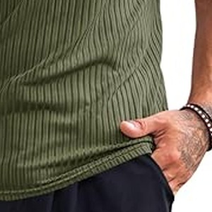 Débardeur de compression pour homme, sans manches, à séchage rapide, t-shirt de sport - Product Image 3