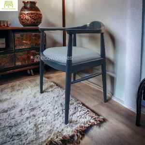 ที่กําหนดเองเก้าอี้รับประทานอาหารไม้เนื้อแข็งเฟอร์นิเจอร์ร้านอาหารเก้าอี้รับประทานอาหารไม้สําหรับห้องรับประทานอาหารโรงแรมคาเฟ่ - Product Image 6