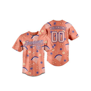 Camisetas de béisbol y softbol de poliéster 100%, ropa deportiva transpirable con nombres de equipos sublimados personalizados, logotipos, números impresos - Product Image 6