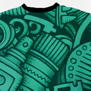 เสื้อคลุมตัดผม100% ผ้าโพลีเอสเตอร์น้ำหนักเบาแห้งเร็วกันน้ำเสื้อคลุมตัดผมแบบกำหนดเองพิมพ์ลาย - Product Image 5