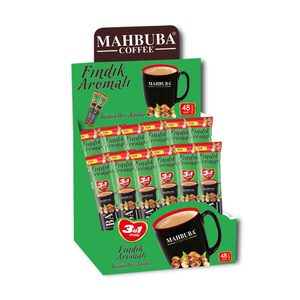 Mahbuba กาแฟสำเร็จรูปรสเฮเซลนัท8ชิ้นในดอยแพ็กบรรจุกล่องที่อุดมไปด้วยกลิ่นหอมผสมครีมรสชาติกลมกล่อม17gr เกรดสูง - Product Image 2