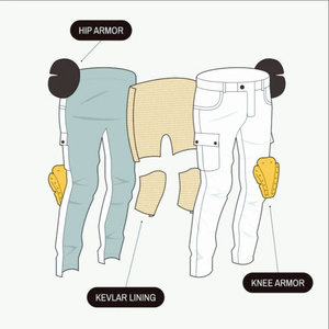 Pantalones de carreras para hombre, cinturón ajustable antideslizante de alta resistencia, secado rápido, transpirable, ropa de carreras para motocicleta - Product Image 6