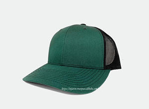 หมวกแก๊ปไม่มีลายสำหรับผู้ชายหมวกทรักเกอร์ผ้าตาข่ายขนาดกลาง6แผงหมวกแก๊ปไม่มีลาย - Product Image 2