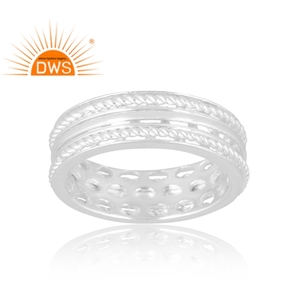 แหวนเงินแท้ 925 ดีไซน์ใหม่ แหวนวงเรียบ งานสั่งทำ เครื่องประดับสำหรับผู้หญิง ของขวัญสำหรับเธอ ผู้ผลิตเครื่องประดับชั้นดี - Product Image 1