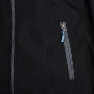 Chaqueta Polar Bonded para mujer Ropa de abrigo de satén de gran tamaño negra con cuello de piel de oveja PU y capucha Logotipo personalizado Longitud corta - Product Image 3