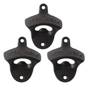 Durable Handmade Cast Iron <b>Wall</b>-<b>mounted</b> <b>Bottle</b> <b>Opener</b>, Combining Functionality and a New Vintage Design for Modern Homes - Product Image 3
