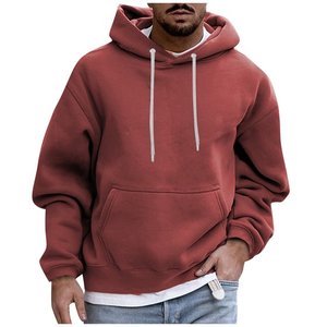 Hoodies Sweat Hiver Solide Couleur En Peluche Chaud Manteau Polaire Pull Casual Manteau Poche Pull Automne Manteau Hoodies - Product Image 5