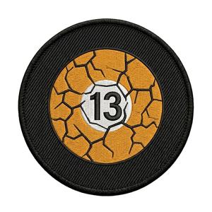 Parche de serpiente aleta bordado personalizado de hierro, insignia táctica negra con logotipo de depredador del desierto, aplique al por mayor - Product Image 3