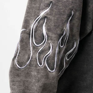 OEM Service Hommes Hiver Décontracté Lavage à l'Acide Sweat à Capuche Couleurs Personnalisées Respirant Léger Couleur Unie Polaire à Capuche Col Uni - Product Image 5