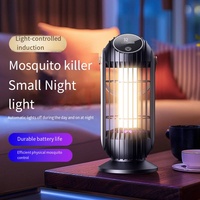 Lampe anti-moustiques électrique à détection de lumière, piège à insectes UV mural, veilleuse à faible rayonnement pour chambre et extérieur
