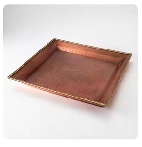 Bandeja de Cobre de Diseño para Catering, Decoración de Eventos, Bandeja de Servicio Hecha a Mano para Decoración de Mesa, Banquetes y Fiestas - Product Image 6