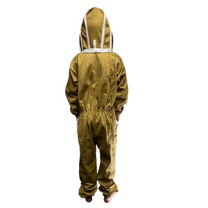 Veste d'apiculture de vêtements d'apiculture de coton de prix usine avec le voile et la fermeture éclair - Product Image 5