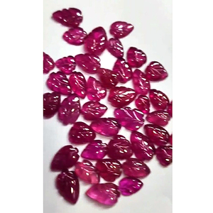 106 Uds Bangkok rubí relleno de vidrio 6mm a 18mm hoja tallada 220 Cts lote Iroc ventas alta calidad piedras preciosas sueltas hojas de rubí US $257 - Product Image 3