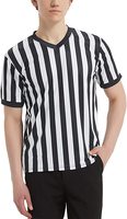 Maillot d'arbitre officiel unisexe Crown Sporting Goods, style professionnel, uniforme d'arbitre à manches courtes, idéal pour le basketball