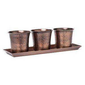 Ensemble de seaux en métal galvanisé de grande taille, pots de fleurs rustiques pour jardin extérieur, vente en gros - Product Image 4