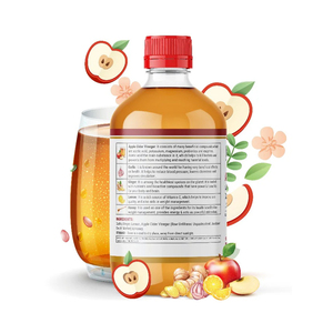 Mua giấm táo với tỏi, gừng, chanh, mật ong & giấm nguyên chất chưa lọc, chưa tiệt trùng, thực phẩm bổ sung sức khỏe 500ml - Product Image 5