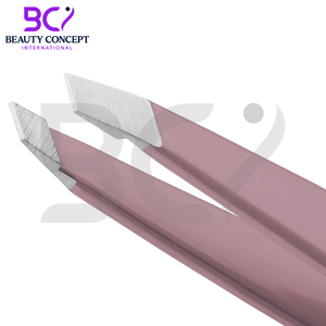 Pinces à épiler pour sourcils de qualité supérieure, 3 pièces, couleur rose, acier inoxydable, pointe pointue - Product Image 5
