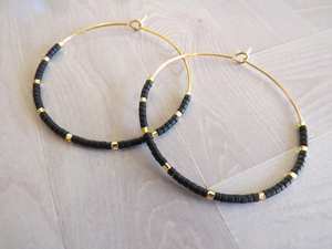 Boho ต่างหูลูกปัดด้วยการออกแบบสีฟ้าครามแอนดี้ cascading Fringe, เครื่องประดับของขวัญที่ไม่ซ้ำกัน - Product Image 6