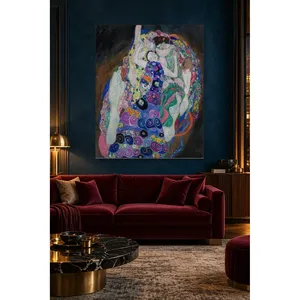 Fida Klimt La Vierge, impression sur toile pour femmes avec motifs colorés - Product Image 3
