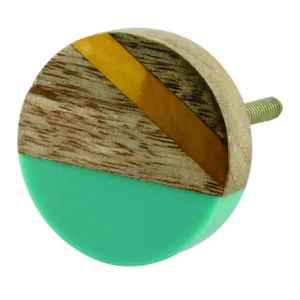 Nouveaux boutons de conception en bois et en résine utilisés dans les boutons de porte de penderie - Product Image 1