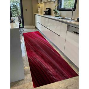 Red & Pink Abstract <b>Rug</b>: Modern Salon Decor, Accent <b>Rug</b>,<b>Chenille</b> <b>Rug</b> - Product Image 5