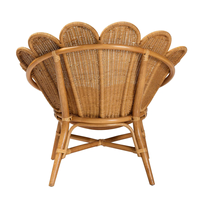 Chaise en rotin en forme de fleur Décoration de la maison Matériaux naturels Chaise de salle à manger écologique Fabriqué au Vietnam Vente en gros durable